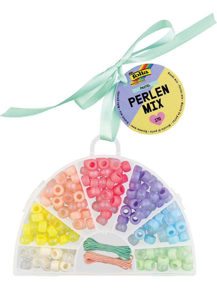 folia PAPER Perlen Mix ''PASTEL'' in Bunt - onesize