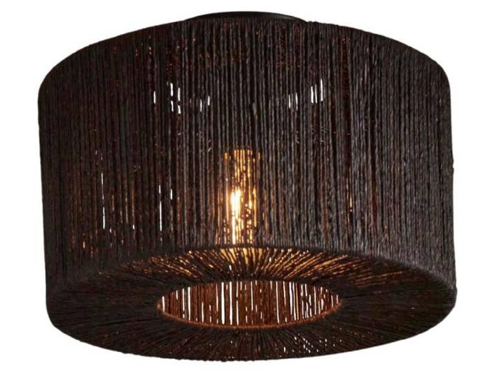 GOOD&MOJO - Plafonnier Iguazu - jute noir - Ø30cm