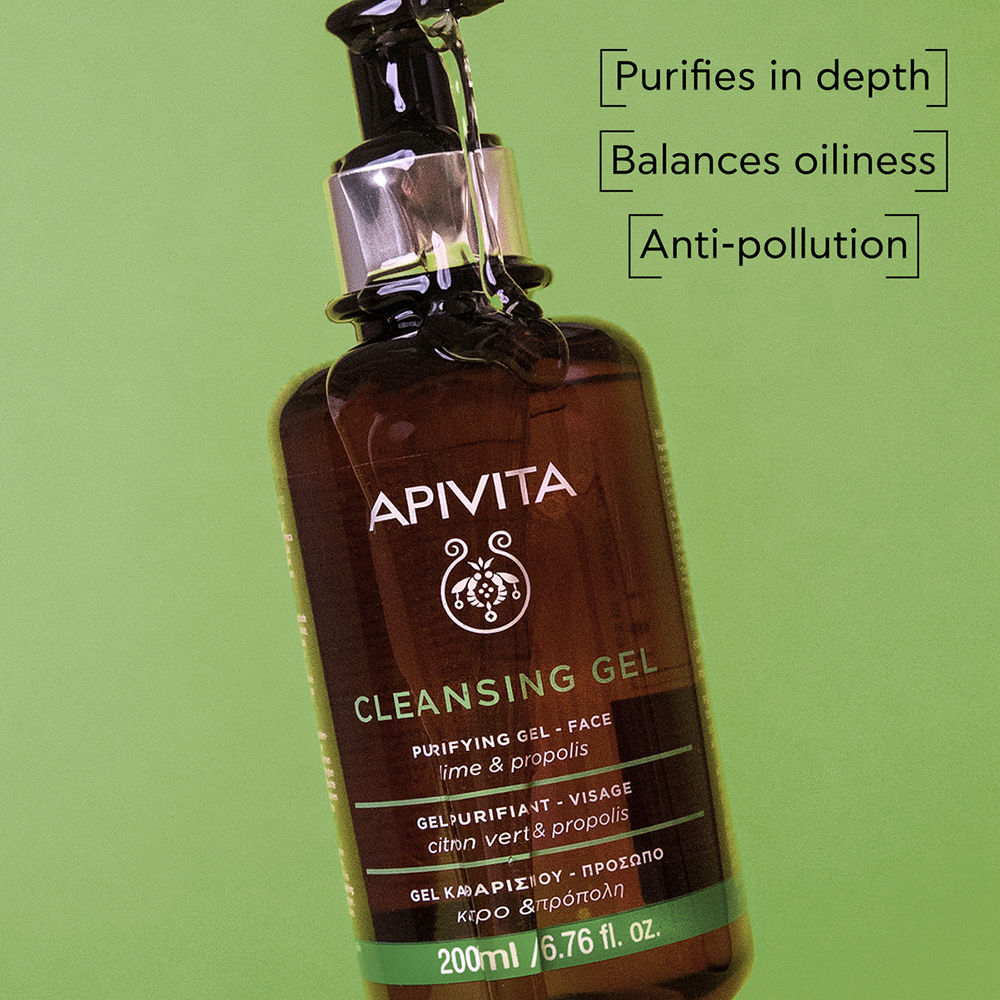 Apivita Gel Purifiant visage Nettoyant visage peaux grasses 200 ml