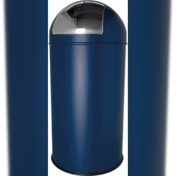 helit Push-Abfallbehälter50L - blau
