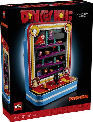 6588607 LEGO Super Mario Donkey Kong Arcade Retro-Spielautomat Zimmerdeko