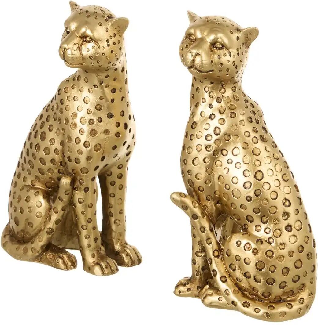 Höffner Figur Leopard  sortiert   ¦ gold ¦ Polyresin (Kunstharz) ¦ Maße (cm): B: 8,1 H: