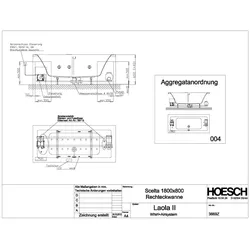 Hoesch Whirlwanne Scelta Rechteck 1800x800 3669Z.010305004