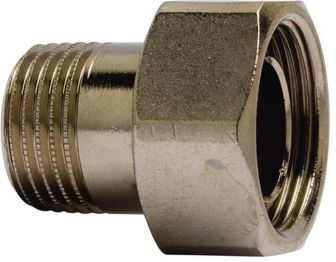 Heimeier Heizkörper-Anschlussverschraubung 50720115 R 1/2xM 26, für RADIETT-U, AMETAL, vernickelt