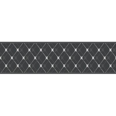 Bordüre A.S. CRÉATION "Only Borders 11", grau (grau metallic), B:0m L:5m, Vlies, Tapeten, Tapete Bordüre Geometrische Bordüre Metallic Borte Wohnzimmer Flur