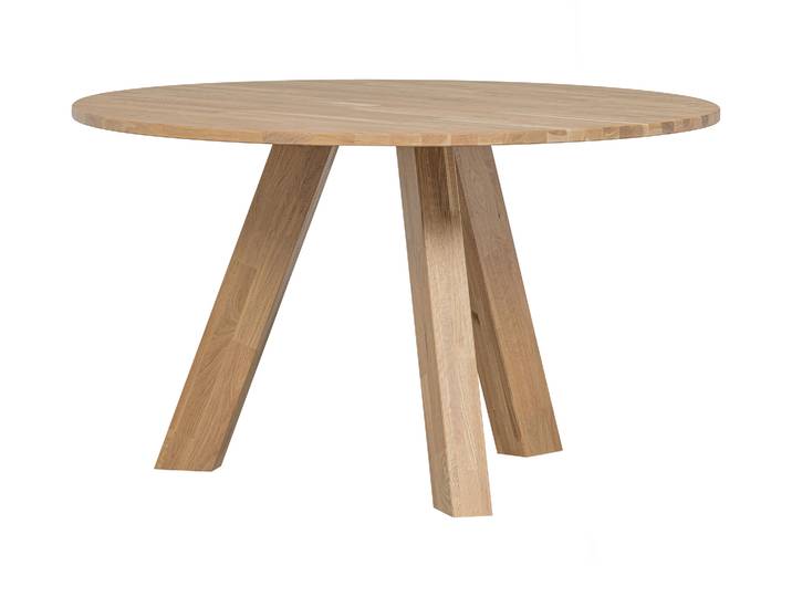 Tchibo - Runder Woood Esstisch »Rhonda« - 1x133,6x130cm - braun -