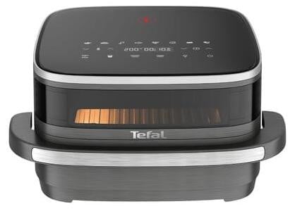 Tefal Easy Fry XL FW402H Airfryer met digitaal display en timer, zwart/grijs