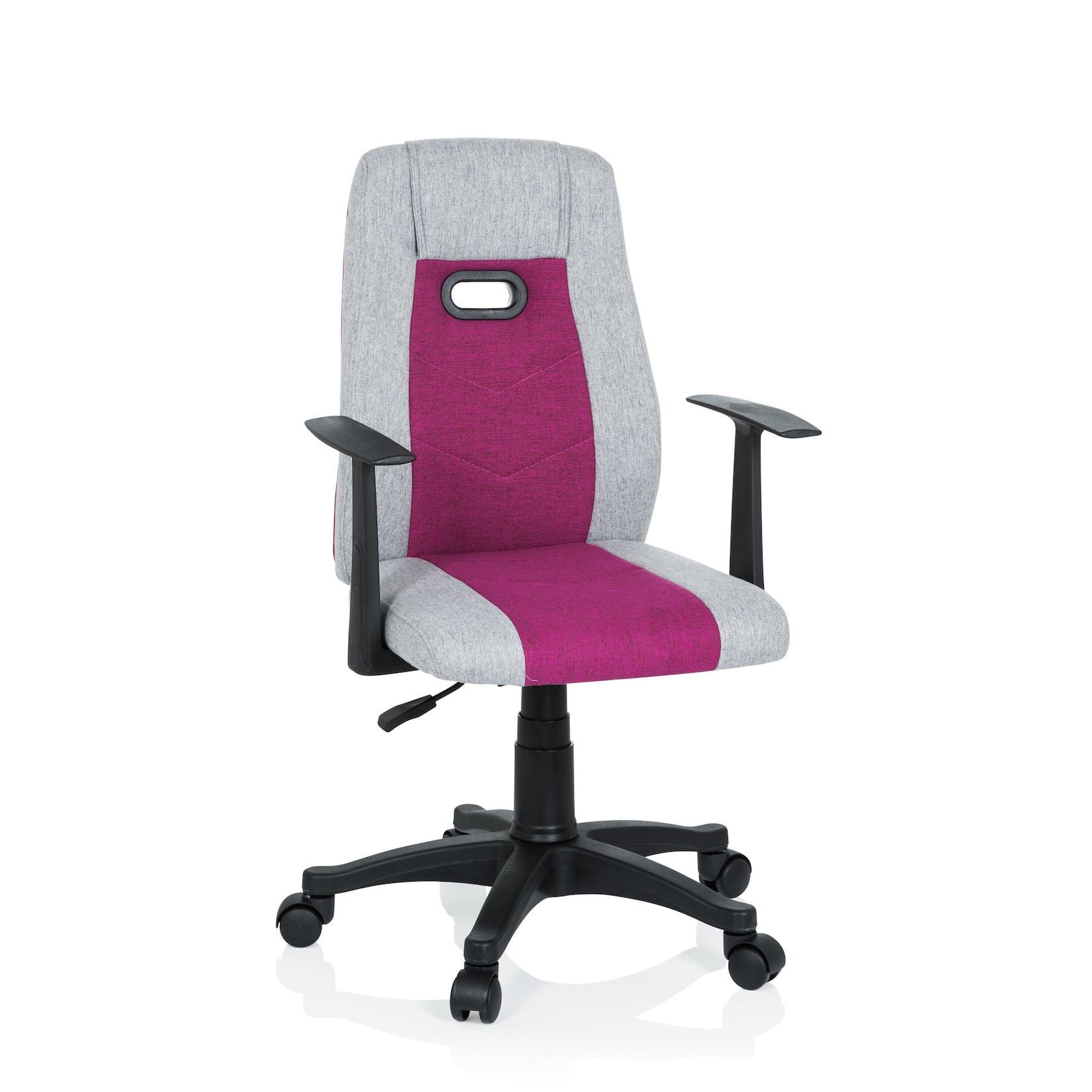 hjh OFFICE Kinderdrehstuhl KIDDY EXTRA Stoff mit Armlehnen
