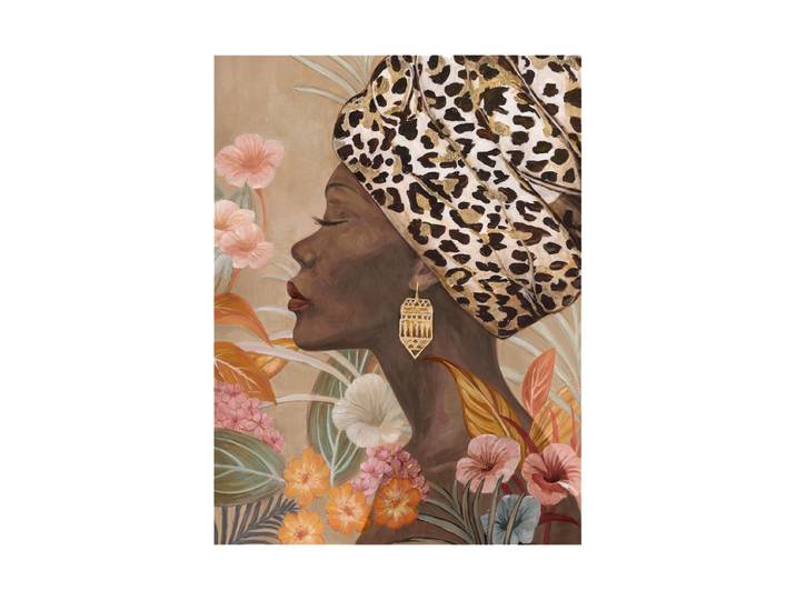 Handgemaltes Bild „African beauty“ 90 x 120 cm Multicolor Crea Collection