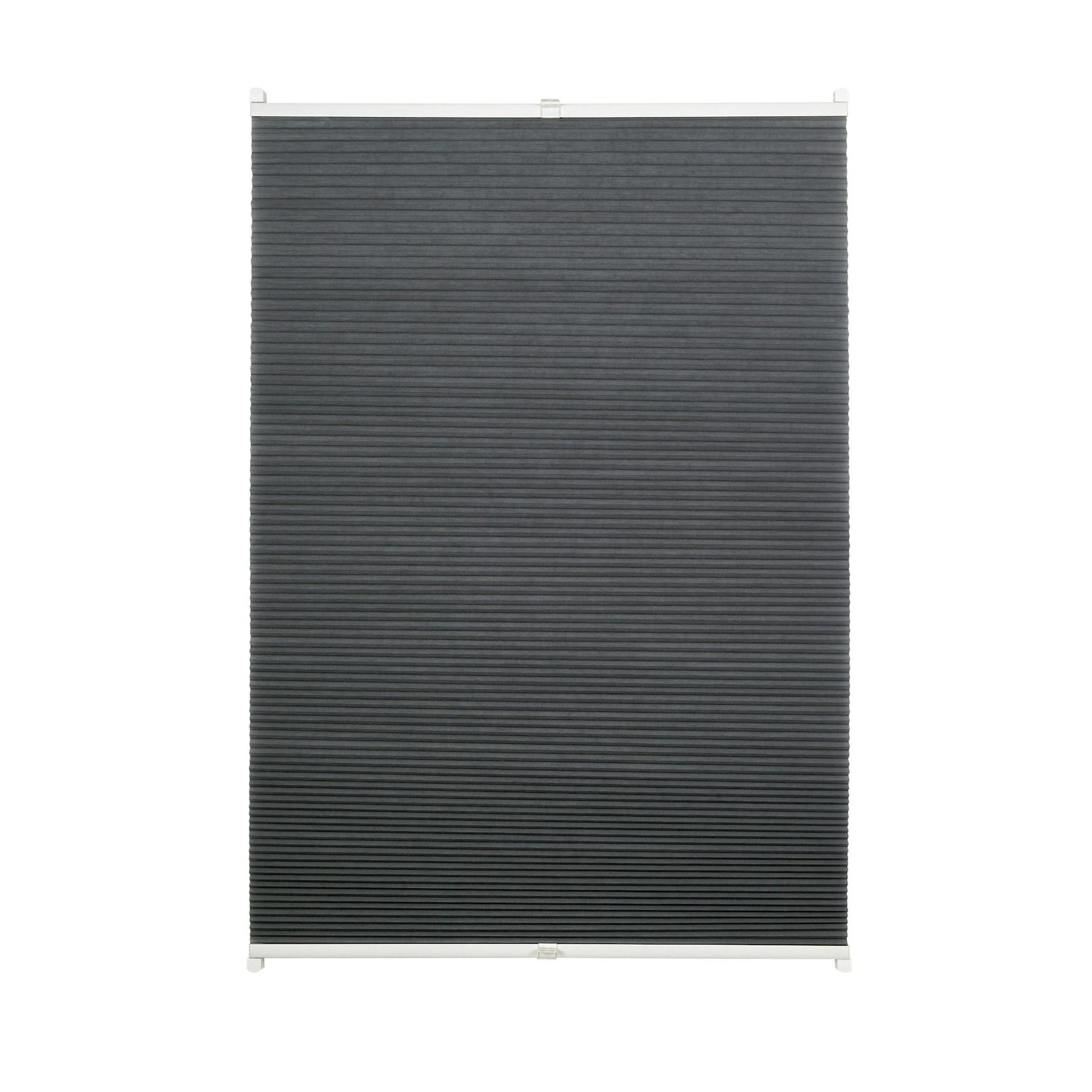 Ondeco Wabenplissee verspannt Klemmträger ohne Bohren Klemmfix Blickdicht Sonnen-Schallschutz Farbe: Grau, Größe: 100x130 cm
