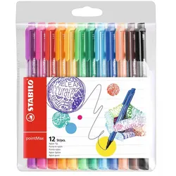 STABILO pointMax Filzstift 0.8 mm, Farbe Gehäuse: farbsortiert