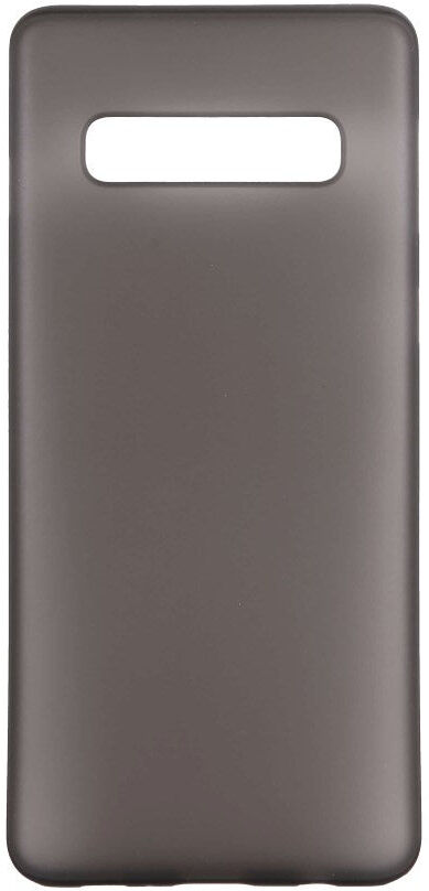 Samsung Galaxy S10 GEAR Semi Transparent Fleksibelt Plast Mobil Cover - Sort
