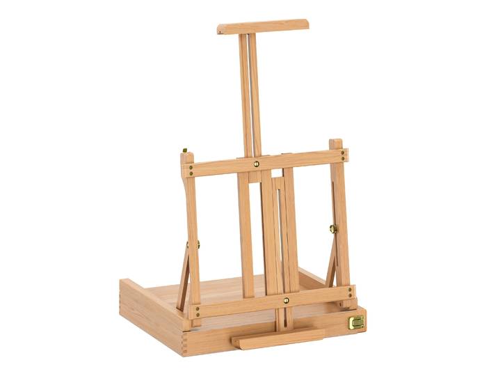 Tischstaffelei Holz mit Schublade 42 - 88 cm