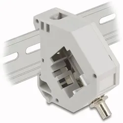 Delock Hutschienenadapter mit Keystone ST Simplex Buchse zu ST Simplex Buchse