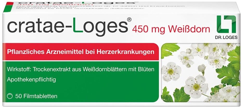 Cratae-loges 450 Mg Weißdorn Filmtabletten