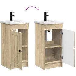 vidaXL, Badmöbelset, Badezimmermöbel-Set