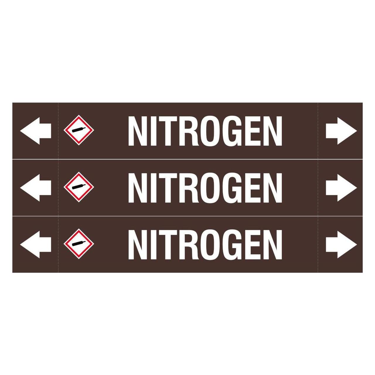 Brady ASME - Rohrmarkierer - Nitrogen (ASMEPM-37X230MM-NITROGEN)