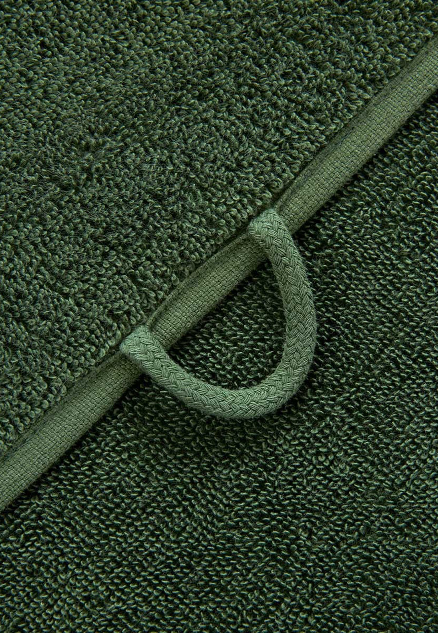 Handtuch LACOSTE "LLECROCO", grün (vert), B:50cm L:100cm, Frottier, Obermaterial: 100% Baumwolle, Handtücher, mit Label-Applikationen