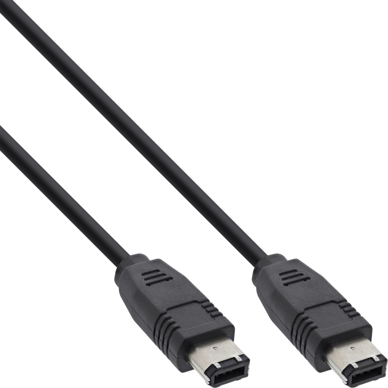 InLine 34005 FireWire-kabel IEEE1394 6-polige stekker/stekker zwart 5 meter