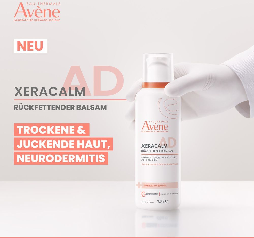 Avene Avène Xeracalm A.D Rückfettender Balsam 400ml + XeraCalm Reinigungsöl Set 1 St