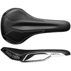 Selle Italia Nepal L Ti Black Duro-Tek Sattel, Titanstreben Ti316, breite Komfortform