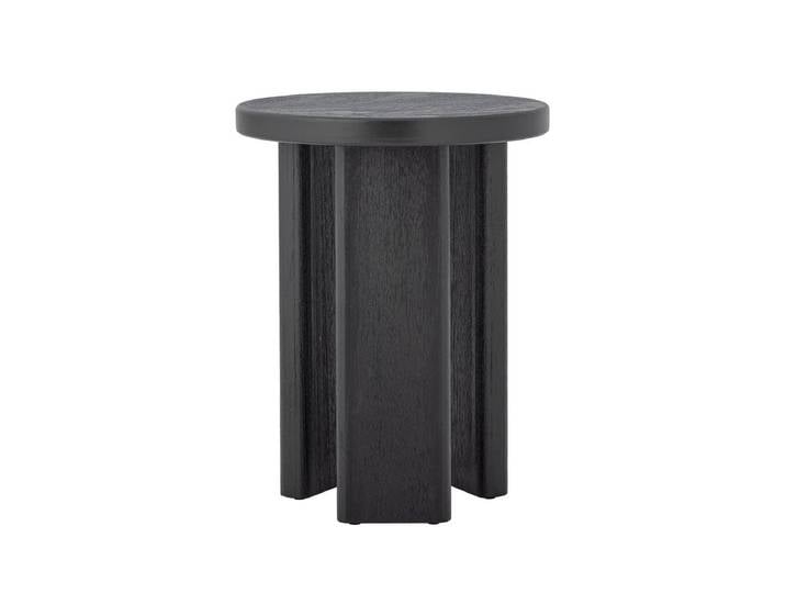 Beistelltisch Arno – Grafisches Design in Schwarz - Schwarz - Luxusbetten24