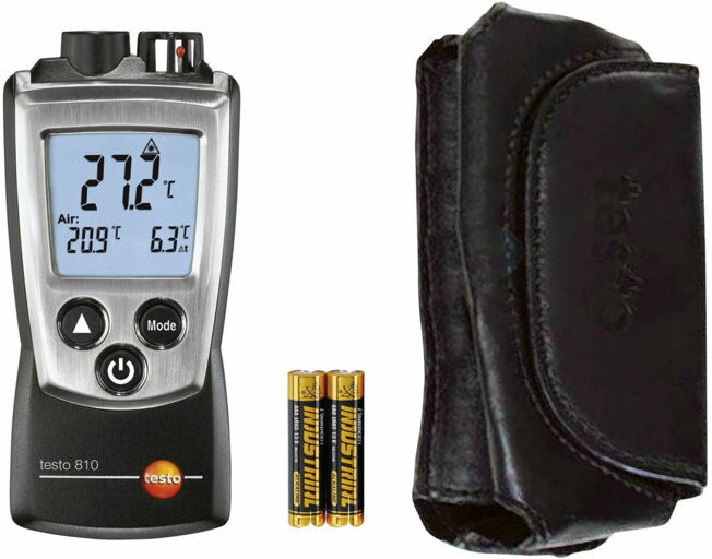 Testo Thermomètre infrarouge/appareil de mesure de l'air, Type: 810 (0560 0810)