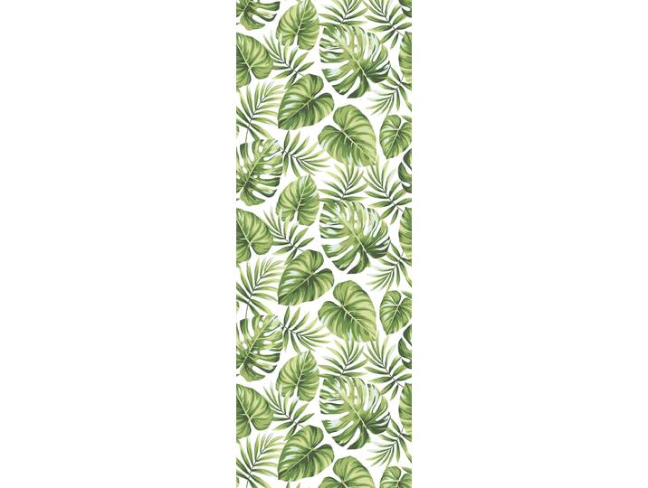 Vinyltapete QUEENCE Tropische Blätter-Grün , bunt, B:0,9m L:2,5m, Vinyl, Tapeten, Vinyltapete, 90x250cm, selbstklebend, kinderleichte Anbringung,, Sticker