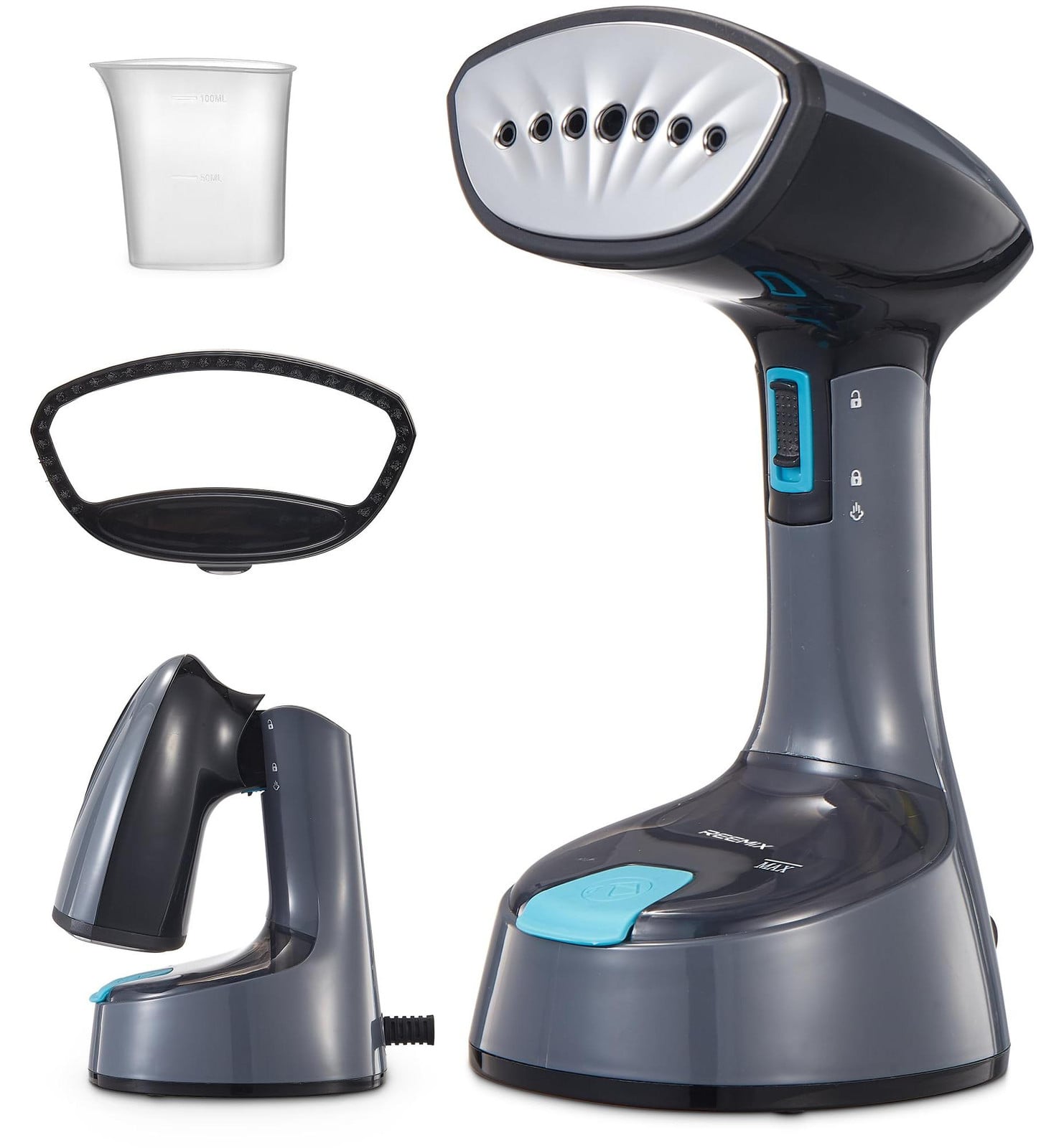 Dripio Opvouwbaar stoomstrijkijzer, 1200 W, 20 g/min, donkergrijs