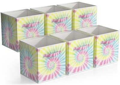 "Sorbus 11 Inch Fabric Storage Cubes (Set of 6) - 10.5"" L x 10.5"" W x 11"" H"