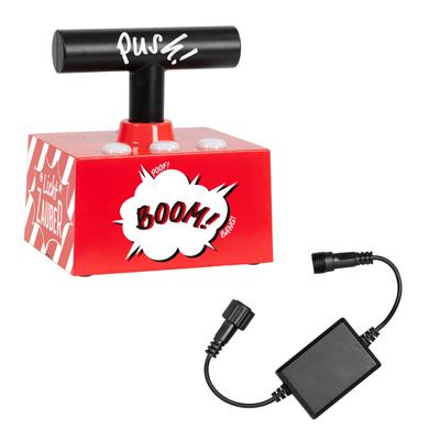 BONETTI Schalter "BOOM TNT Box für Lichterkette", rot, B:9cm H:12cm L:10,8cm, Schalter, für Partys und Fest mit spektakulären Lichteffekten