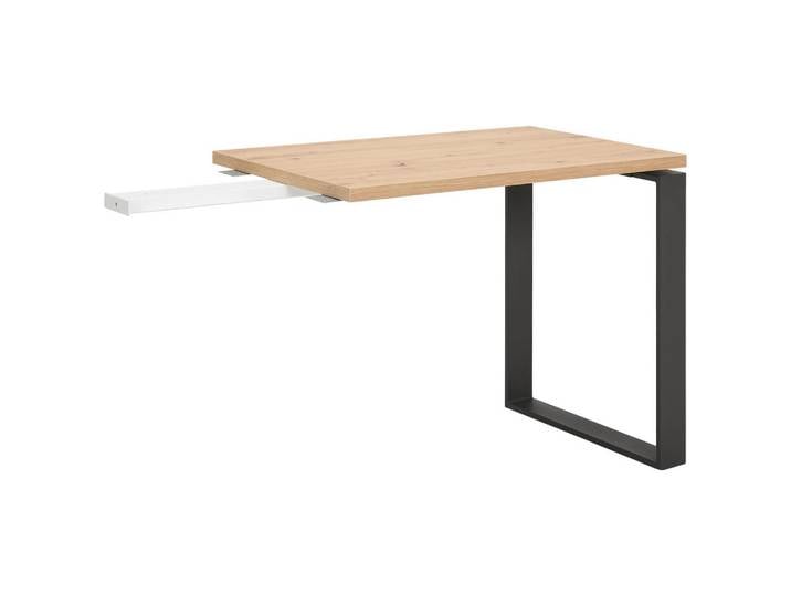 Carryhome Ansteckplatte, Schwarz, Eiche Artisan, 60x75x90 cm, Esszimmer, Tische, Ansteckplatten