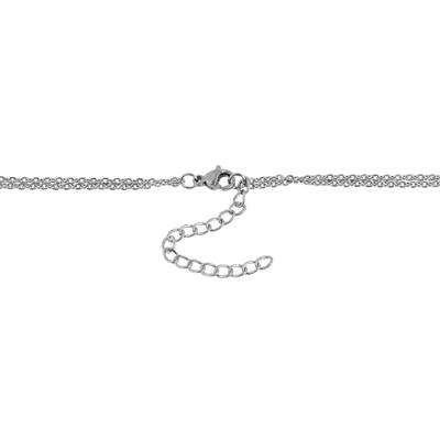 Kette ohne Anhänger ADELIA´S "Halskette mit Anhänger – aus Edelstahl", silber, Halsketten, Damen, 43cm, Edelstahl, Perfekt als Geschenk für besondere Menschen