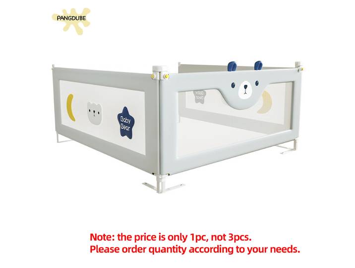 PANGDUBE Barrière de sécurité pour bébé, 1 pièce, pour lit d'enfant, barrière de protection pour lit d'enfant, nécessite une installation par vissage.