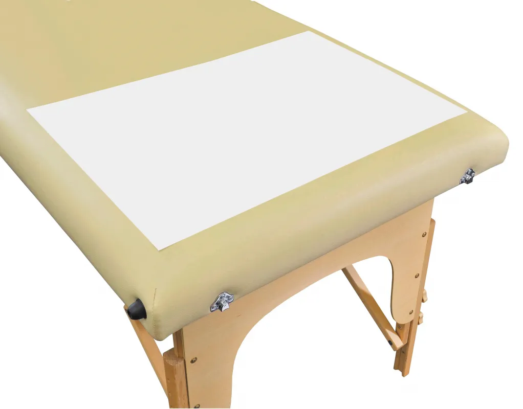 ms Praxistextilien Einmal Vlies-Fußauflage für Massageliegen, 42 x 60 cm, weiß (100 Stück) Z 9267-01