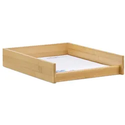 Relaxdays Dokumentenablage Holz Hellbraun