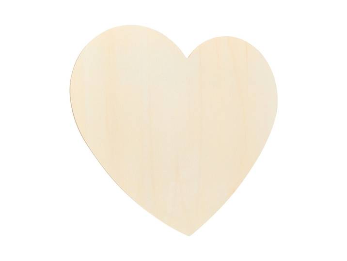 Oecoplan Holz Türschild Herz 33.5 × 29 × 0.4 cm
