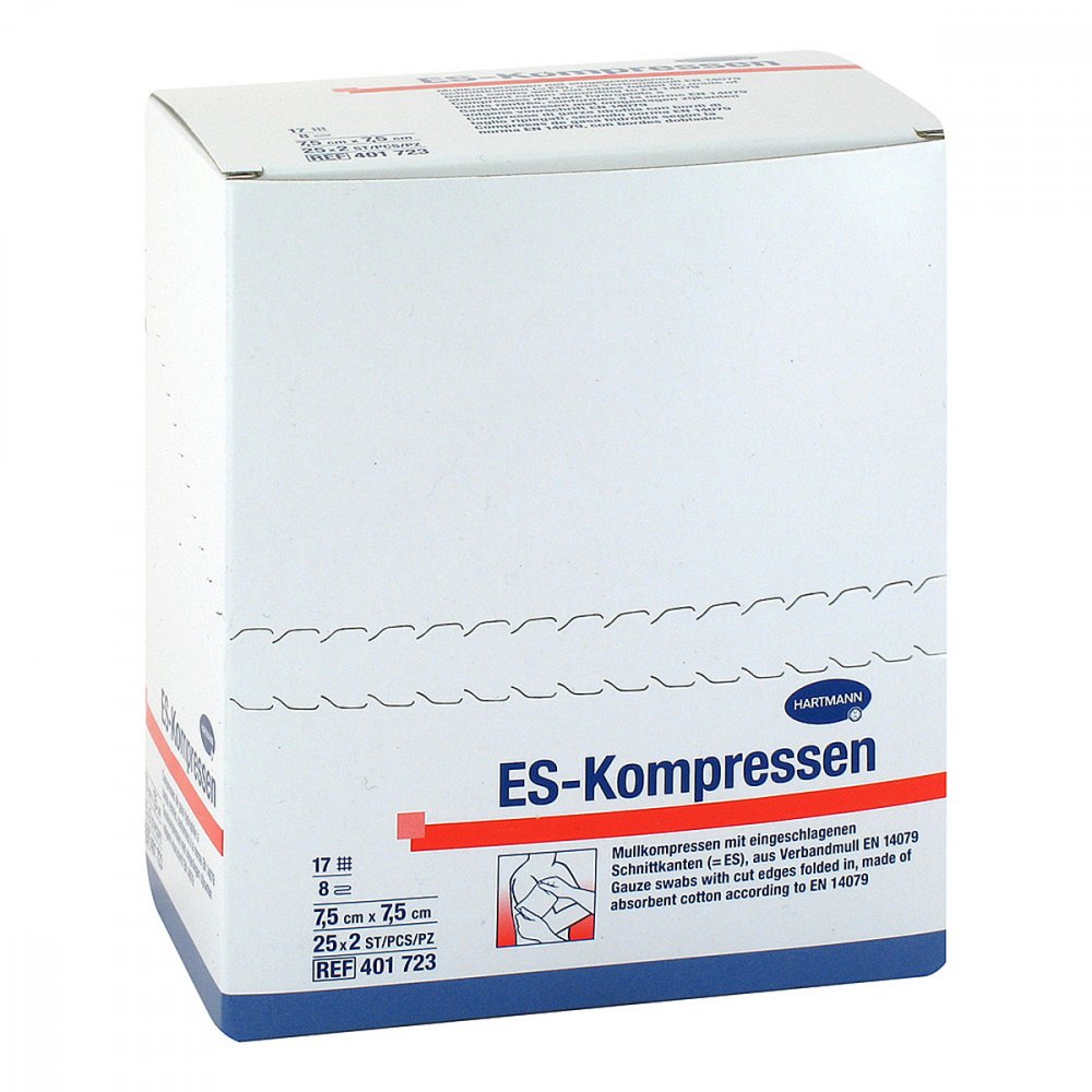 1001 Artikel Medical GmbH Es-kompressen steril 7,5x7,5 cm 8fach 00433986
