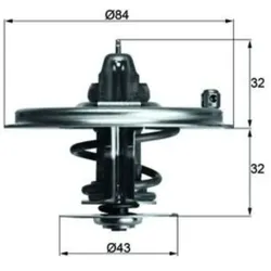 Thermostat Kühlmittel MAHLE TX 36 85D für BMW 5er 8