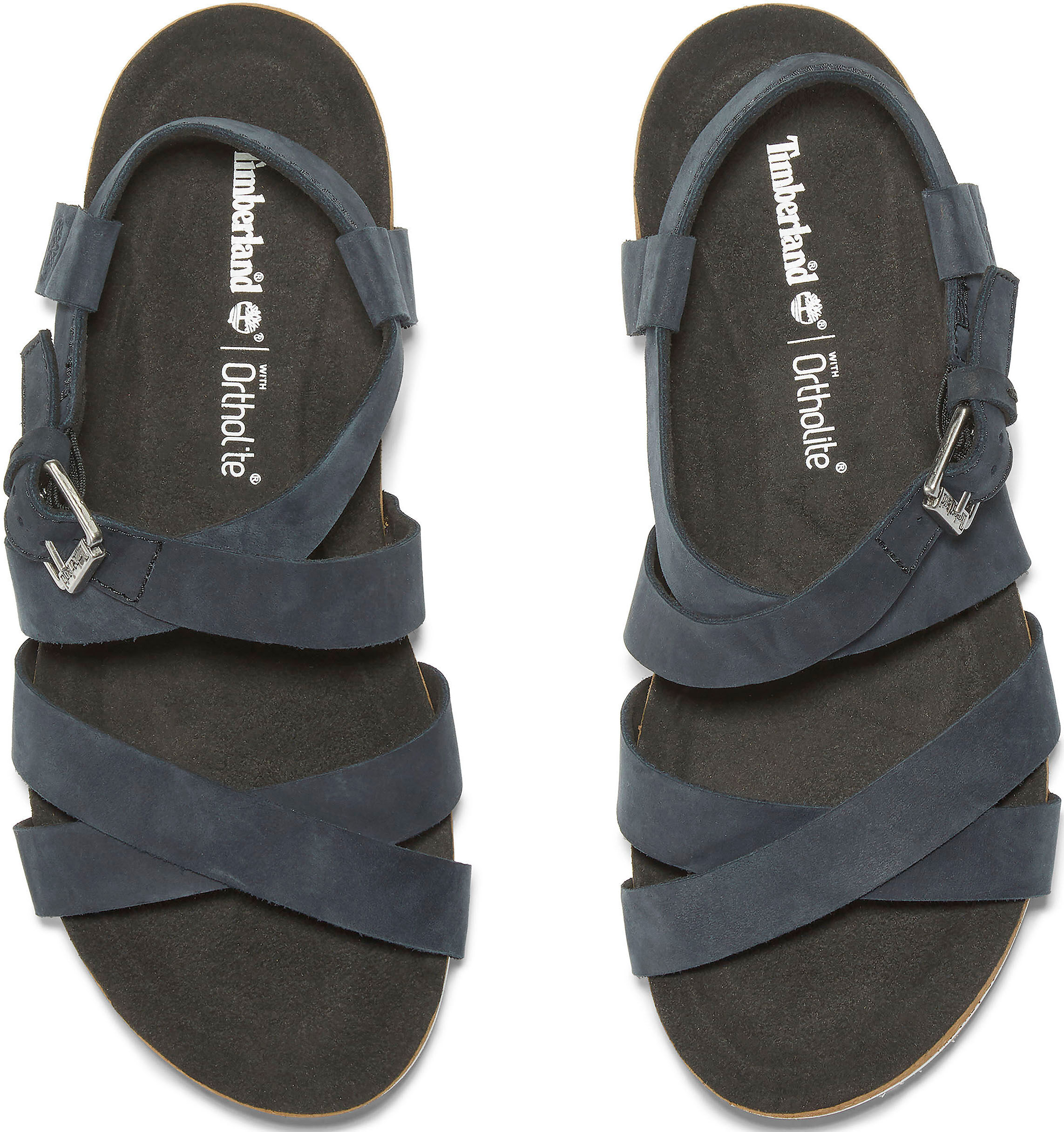 Sandale TIMBERLAND "MALIBU WAVES - BACKSTRAP SANDAL", Damen, Gr. 38,5, schwarz, Leder, Schuhe Sandale, aus Leder schwarz 38,5