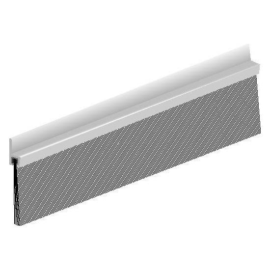 Elton Ellen Türbodendichtung IBS 60 z. schrauben Alu silber, H 59 x L 2500mm, BH 39mm (228509)