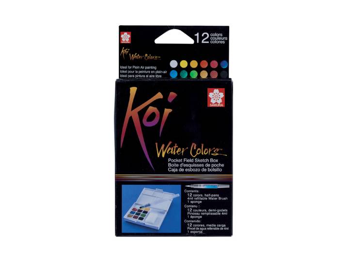 Koi Water Color Sketchbox 12