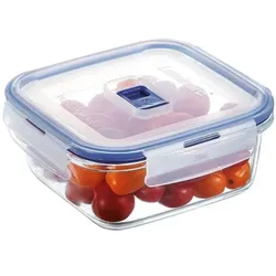 Luminarc Pure Box Vorratsdose quadratisch, mit Deckel, Inhalt: 0,76 Liter, Lunchbox