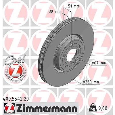 Zimmermann Bremsscheibe [Hersteller-Nr. 400.5542.20] für Mercedes-Benz