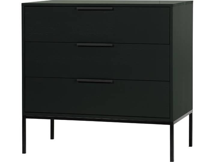 Commode Woood Adam en pin\, noire
