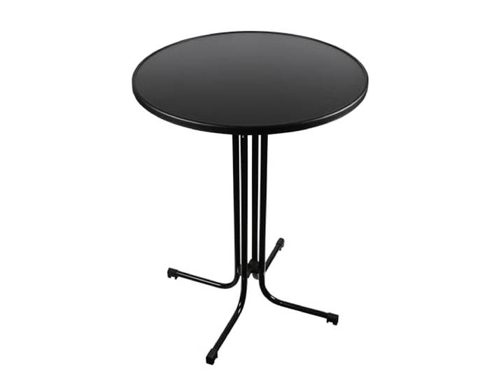 goodsforbusiness Stehtisch Partytisch anthrazit rund 80x107cm Stabiler Bistrotisch Biergartentisch Bartisch Holzwerkstoff beschichtet, robustes Metallgestell klappbar