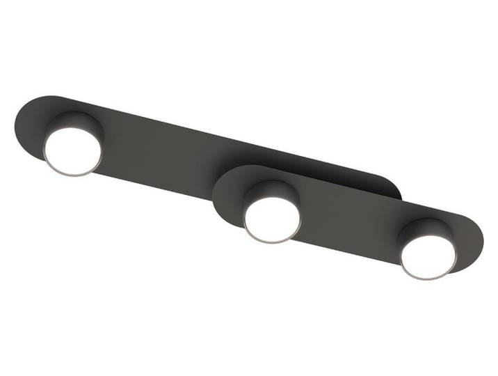 Hängelampe STILO, schwarz, 3xGX53, 10W, Metall, Abmessungen: 10x70x13 cm, IP20, Marke: Emibig