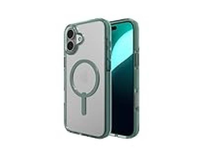 ZAGG Santa Cruz Snap Coque en Graphène pour iPhone 16 Plus [6.7 Pouces], Compatible MagSafe, Anti-jaunissement, Résistant aux Rayures, Design Mince, Coque Anti-Choc (Vert)