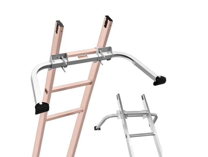 VEVOR Ladderstabilisator 920 x 313 x 110 mm, afstandhouder voor uittrekbare ladders, span-/wandladderaccessoires voor dakgoten, wandgeleiderafstandhouders, antislip rubberen voetjes, draagkracht: 150