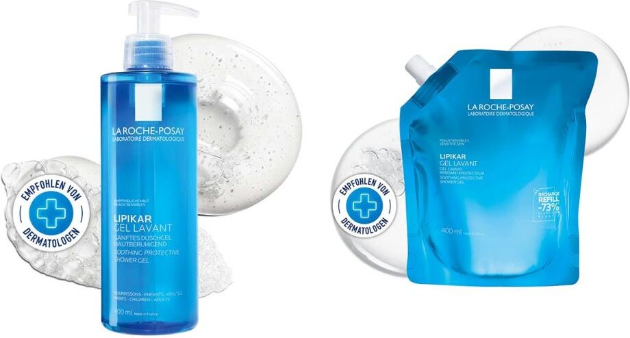 La Roche Posay Lipikar Gel Lavant + Nachfüllpack Set